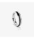 Anillo Hombre Plata/Negro T-26 CERAMIC - RH000023-26