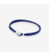 Pulsera Moments en cordón azul para charms Talla 2 - 590749CDB-S2